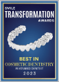 Smile Transformation Awards Best in Cosmetic Dentistry 2023 award