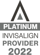 Platinum Invisalign Provider 2022 stamp