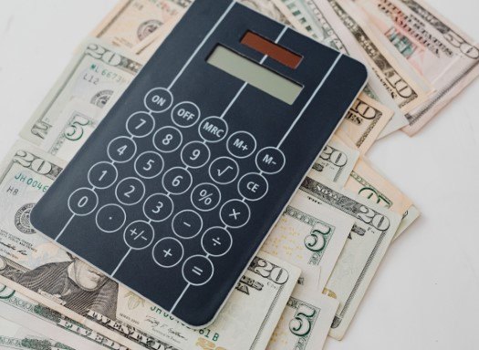 Calculator on cash 