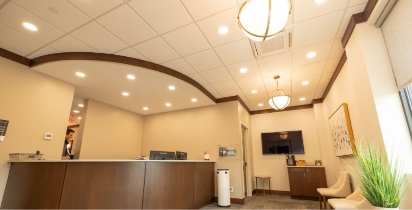 Front desk at Blue Back Dental